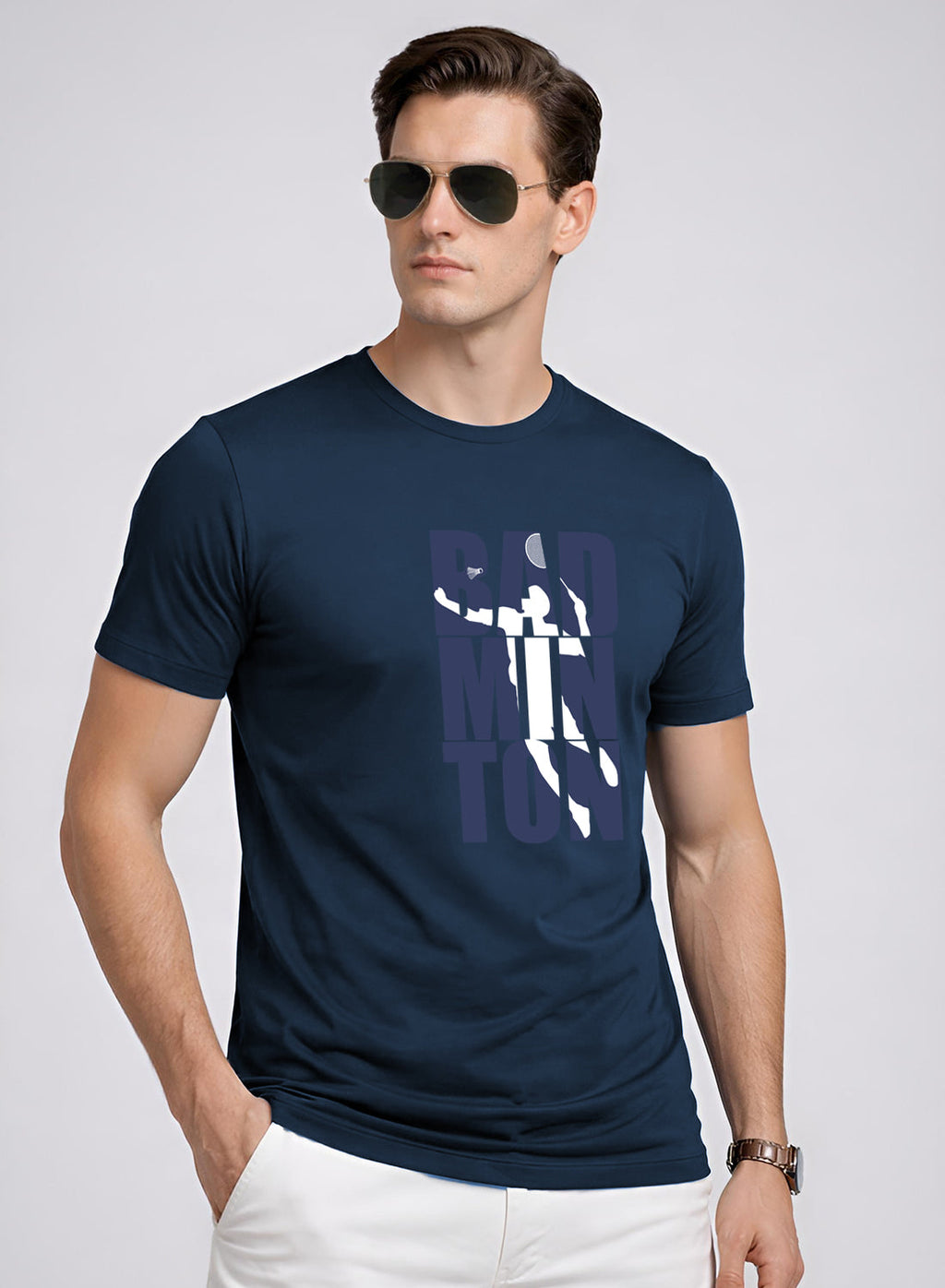 Men Badminton Tshirt