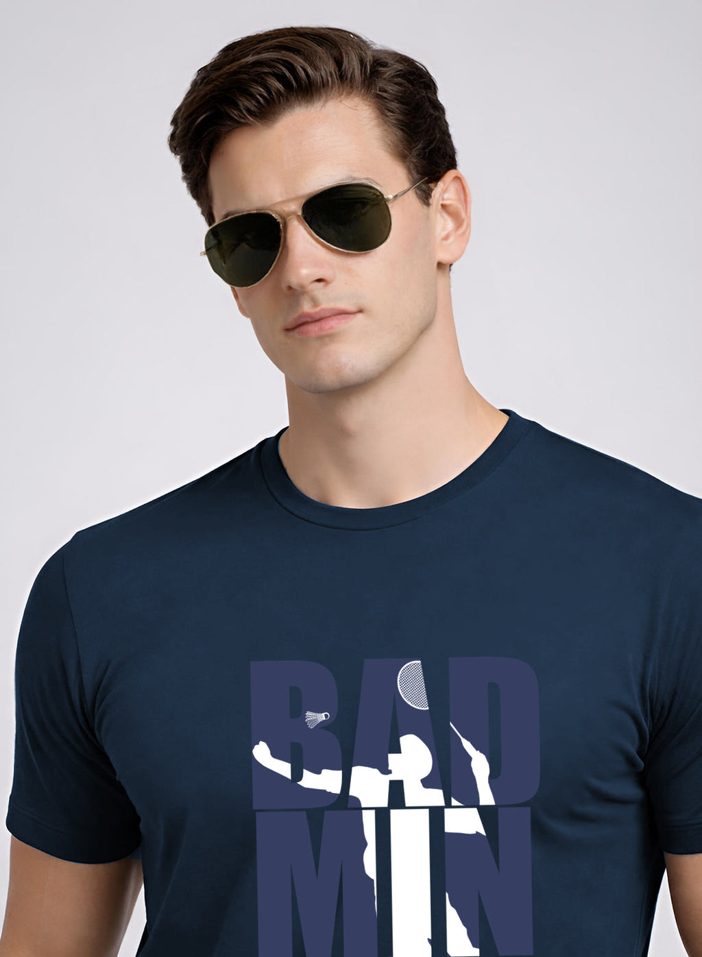 Men Badminton Tshirt