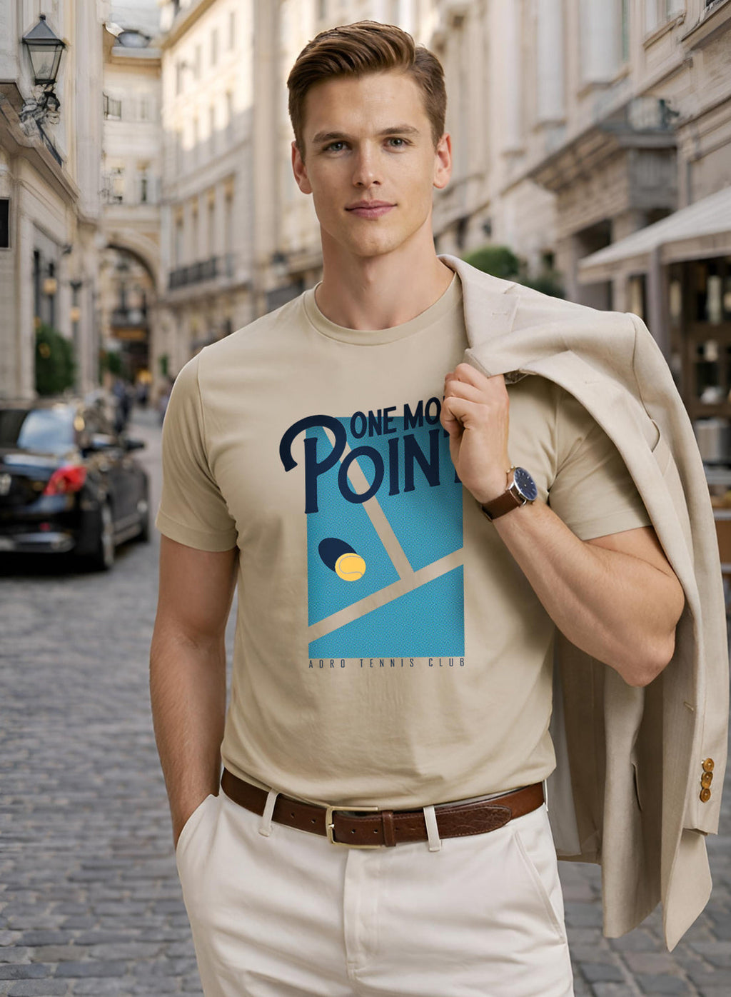 Men Tennis Printed T-Shirt