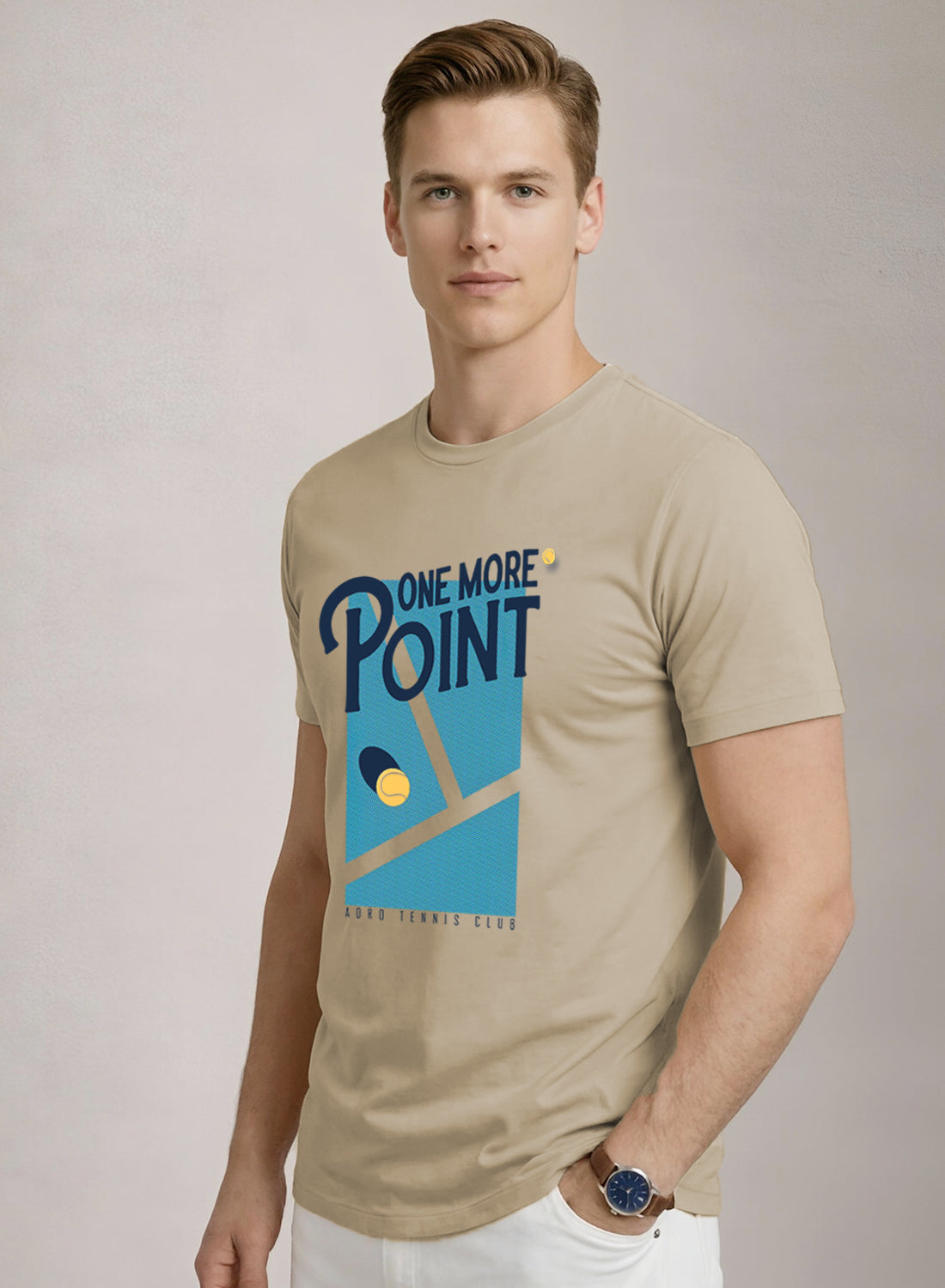 Men Tennis Printed T-Shirt