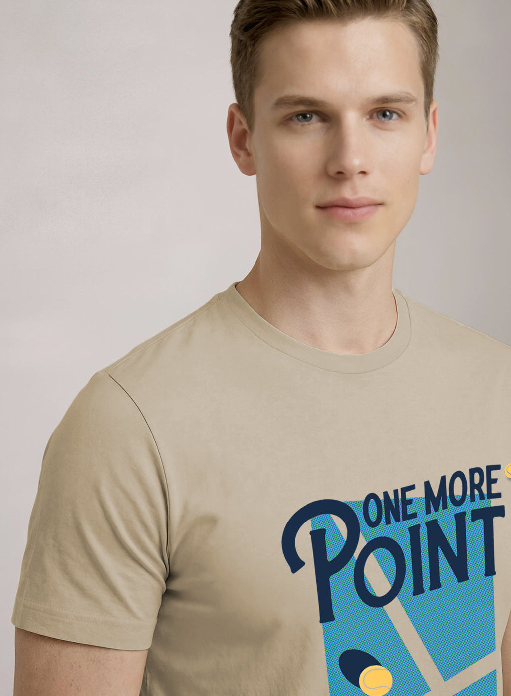 Men Tennis Printed T-Shirt