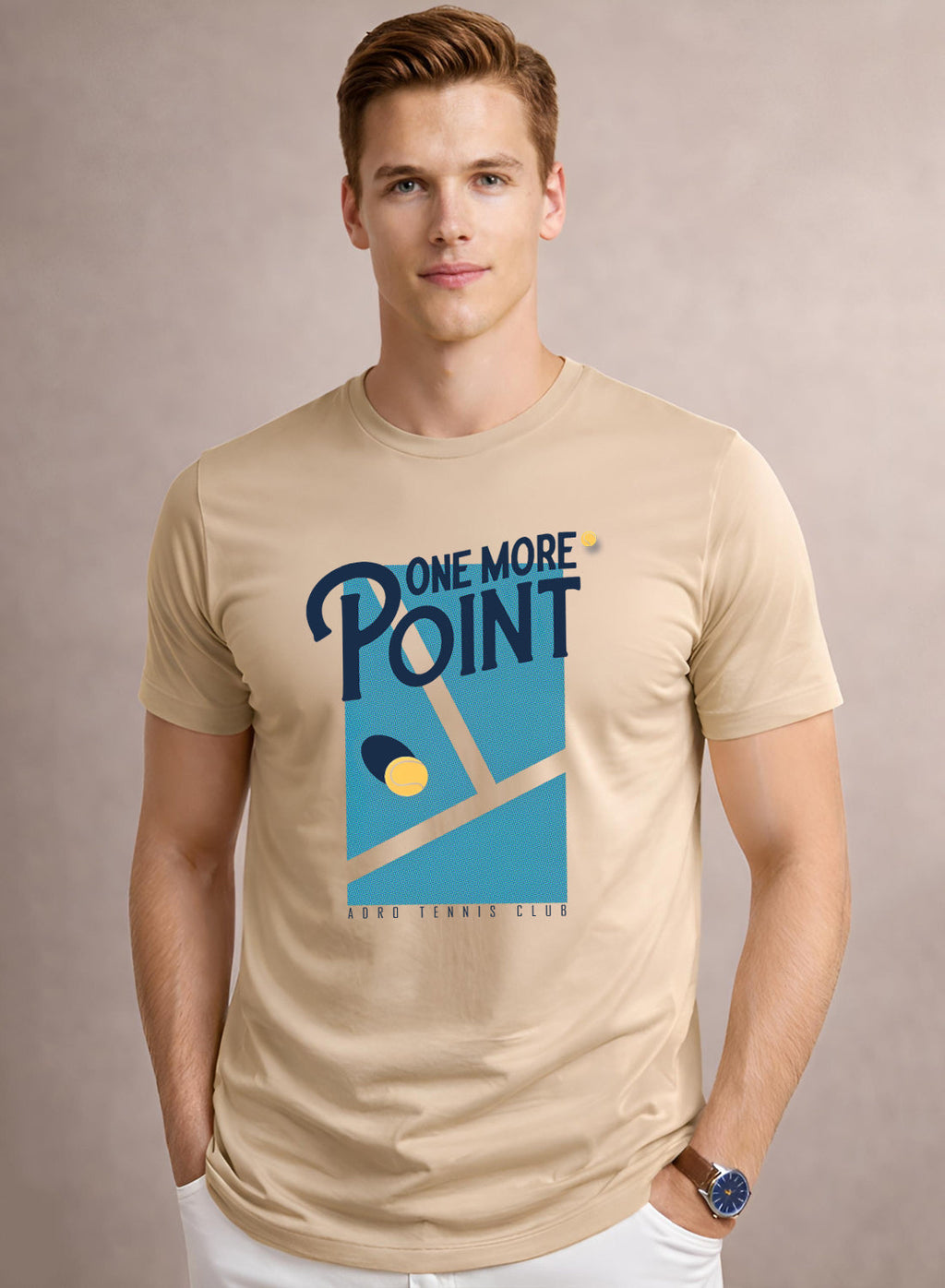Men Tennis Printed T-Shirt