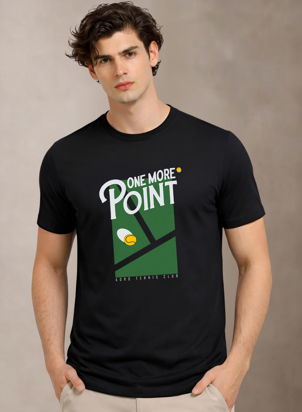 Men Tennis Printed T-Shirt