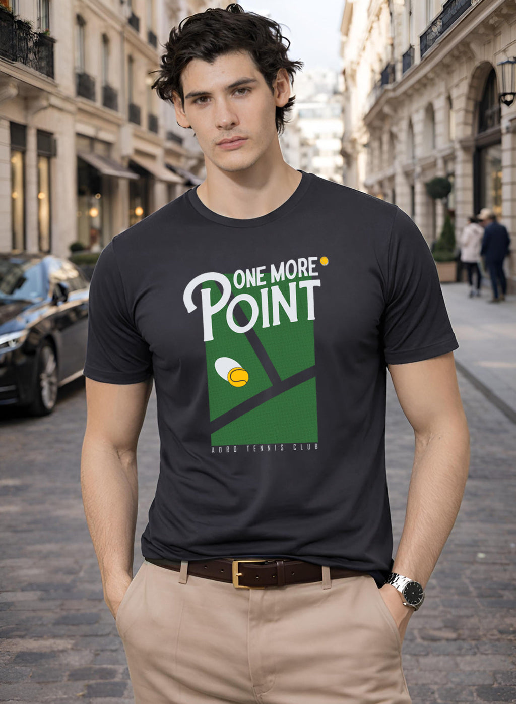Men Tennis Printed T-Shirt