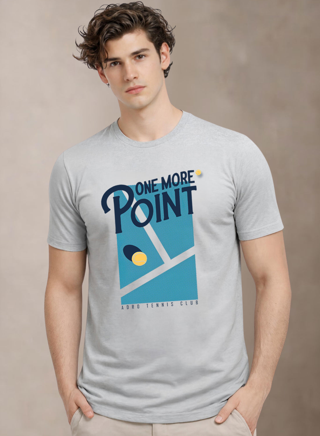 Men Tennis Printed T-Shirt