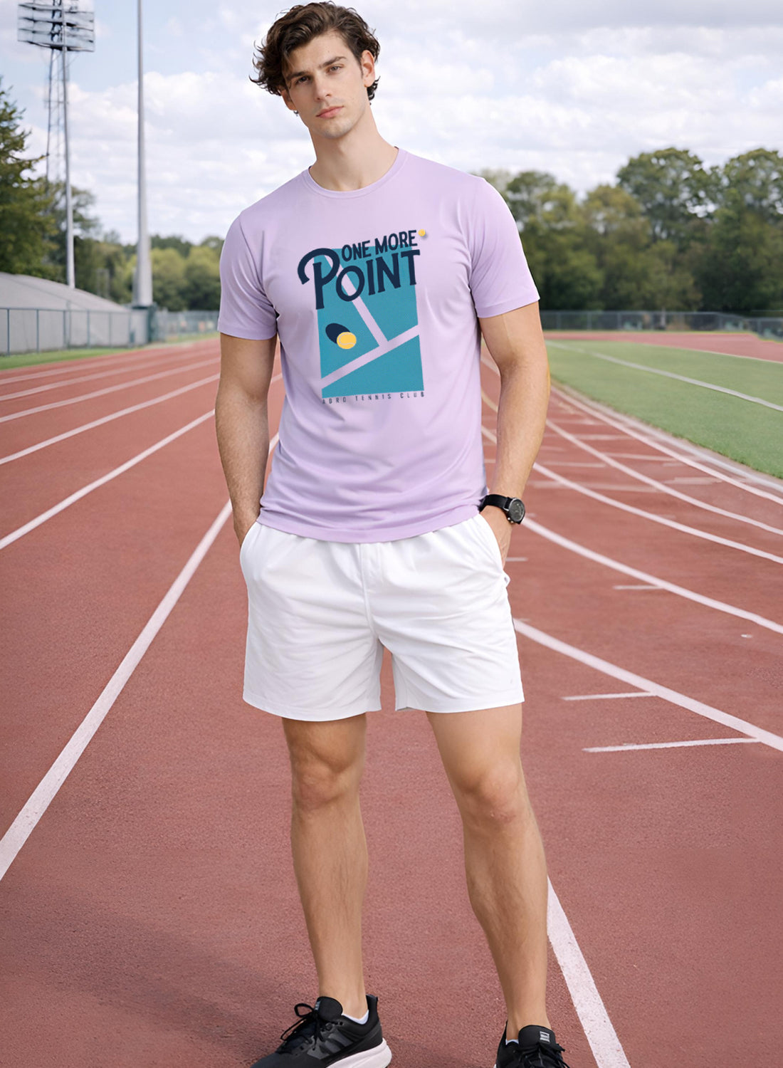 Men Tennis Printed T-Shirt