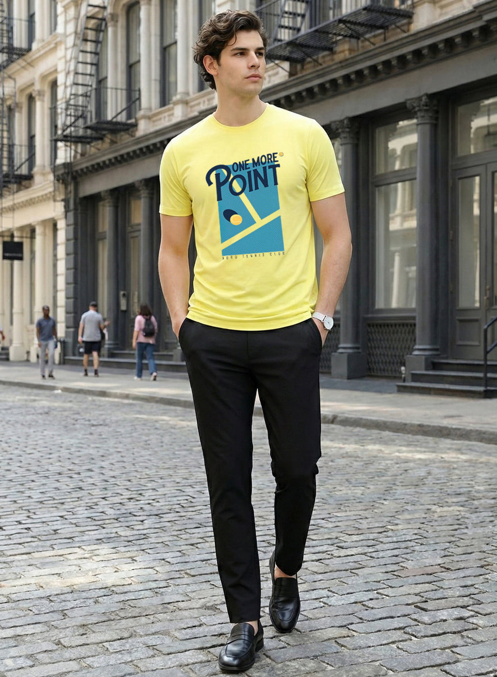 Men Tennis Printed T-Shirt