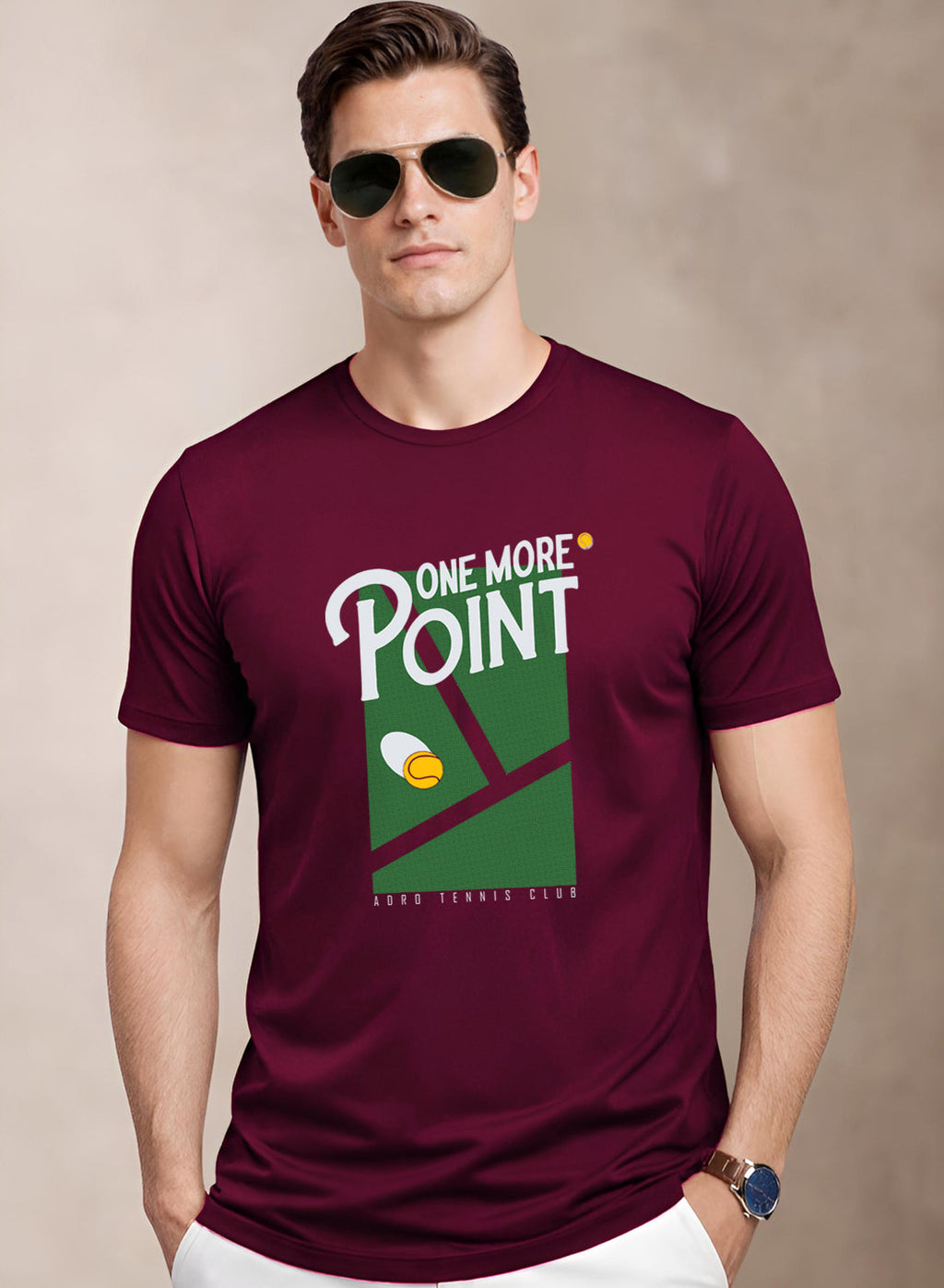 Men Tennis Printed T-Shirt