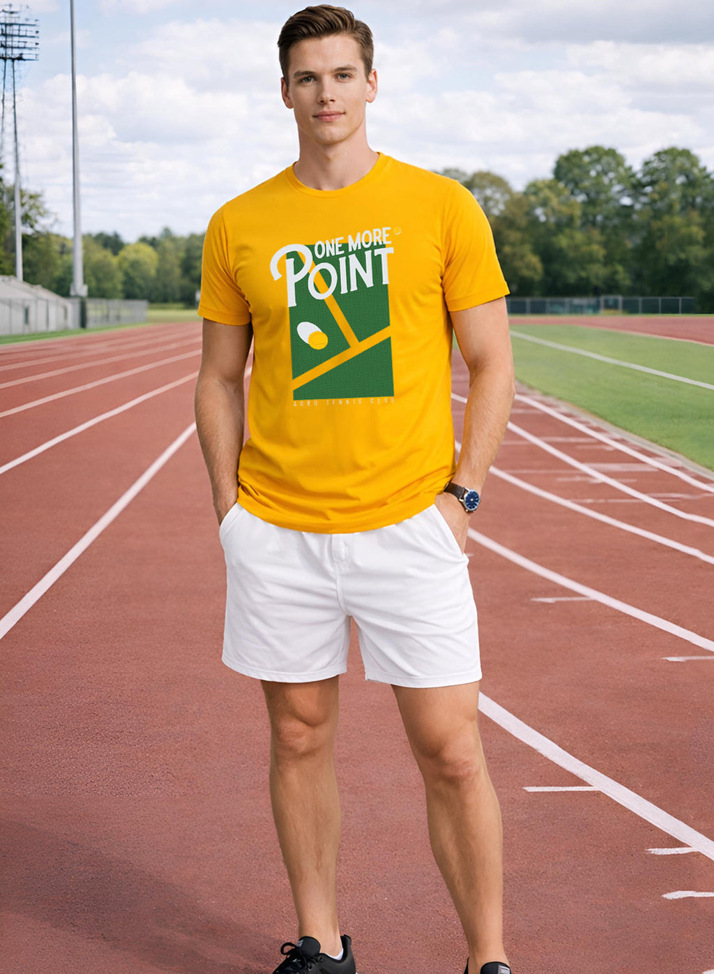 Men Tennis Printed T-Shirt