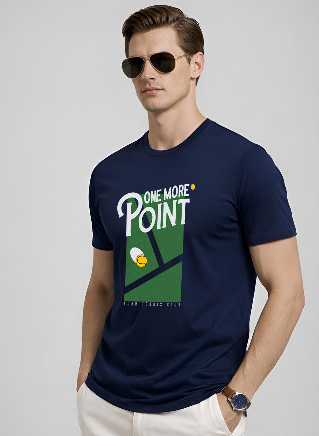 Men Tennis Printed T-Shirt