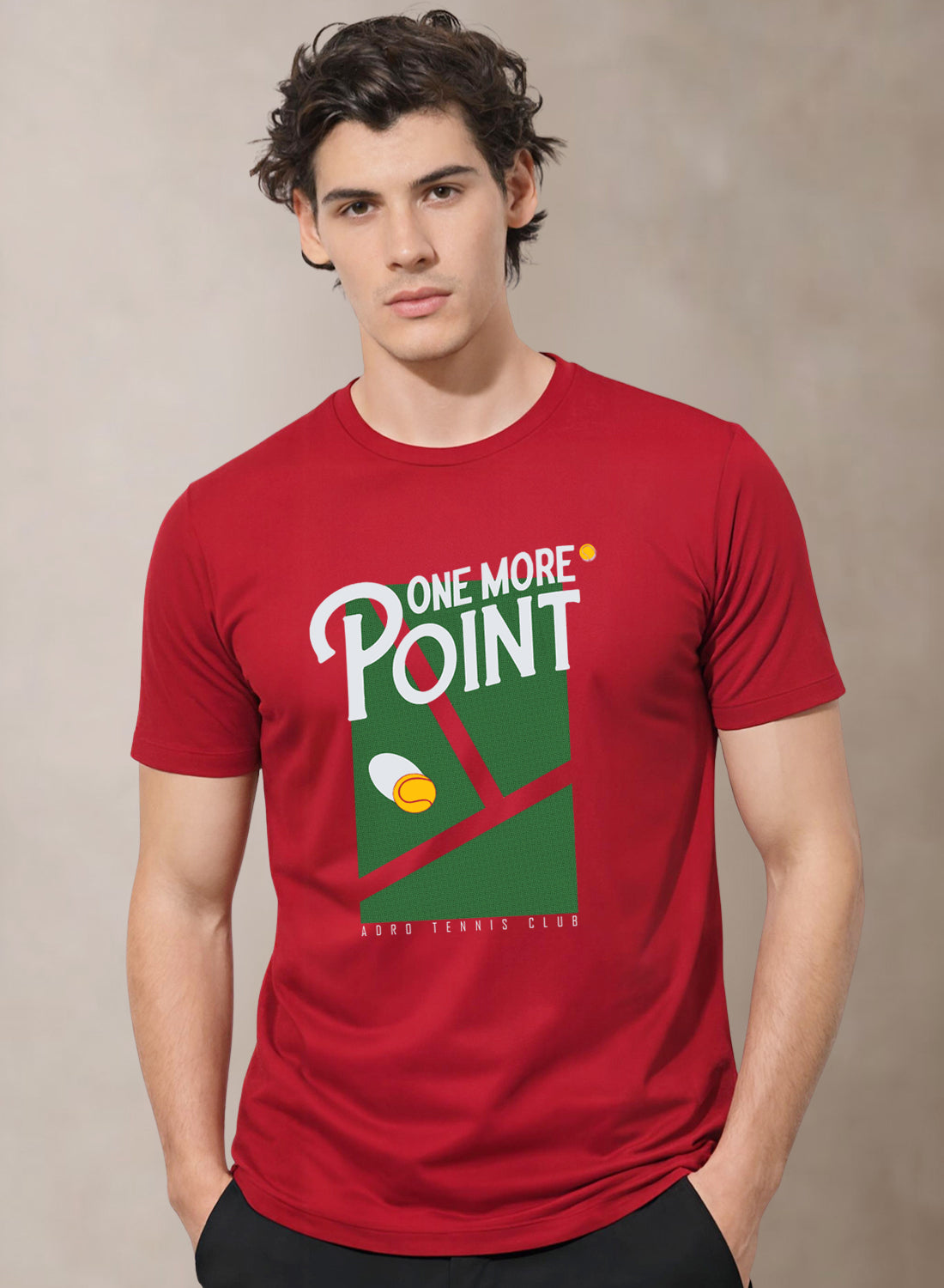 Men Tennis Printed T-Shirt