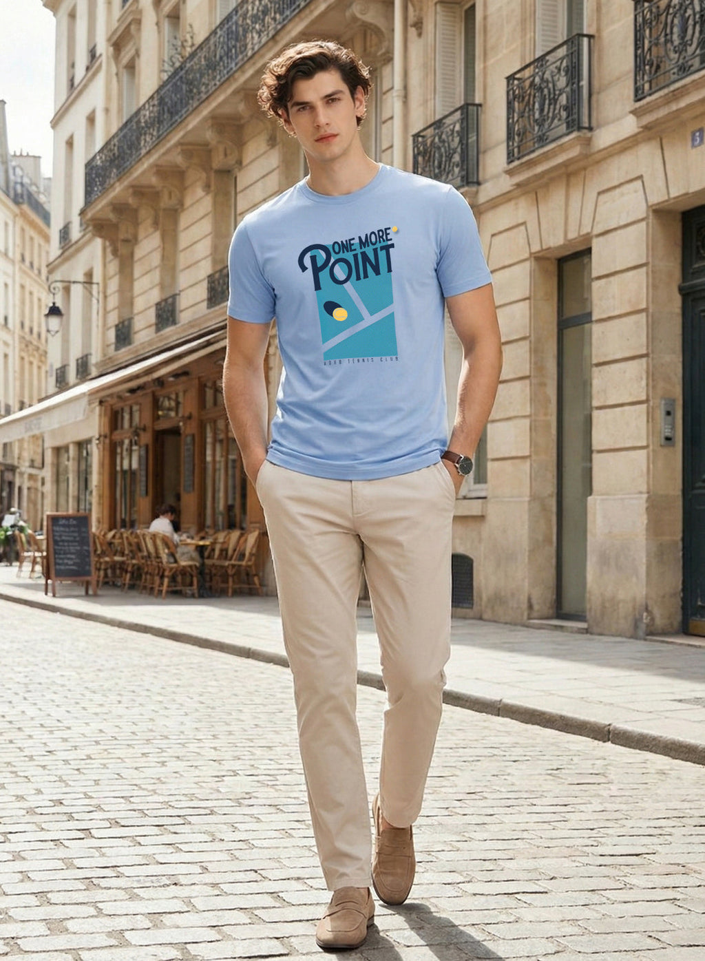 Men Tennis Printed T-Shirt