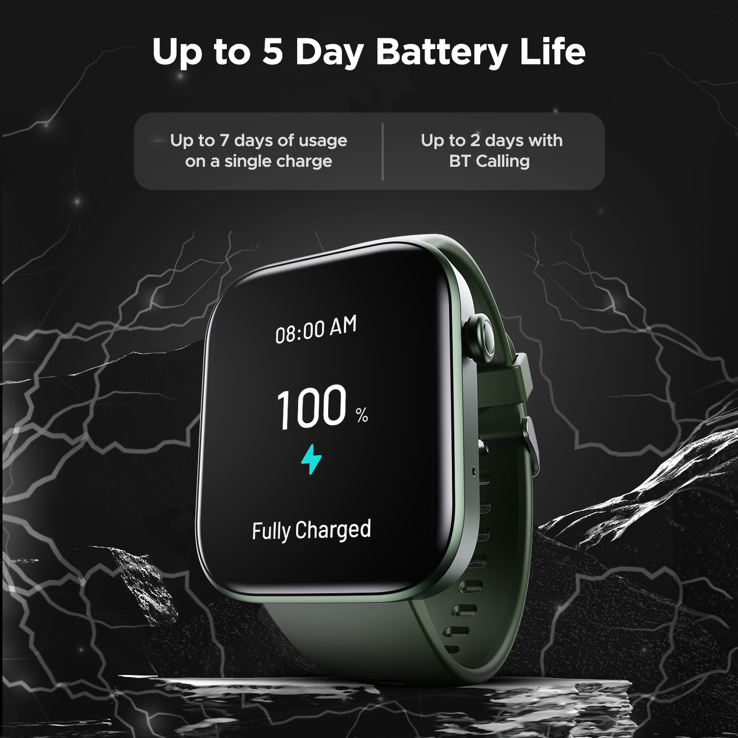 boAt Storm Call 2 | Smartwatch with Bluetooth Calling, 1.83" (4.64cm) HD Display, 700 + Active modes, 1000+ Watch Faces, Crest OS+