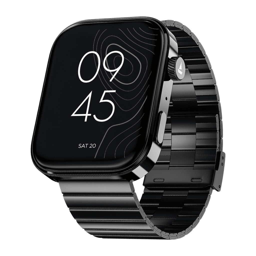 boAt Chrome Endeavour | Smartwatch with 1.96" AMOLED Display, AI Coach, Auto Activity Detection & Turn-by-Turn Navigation