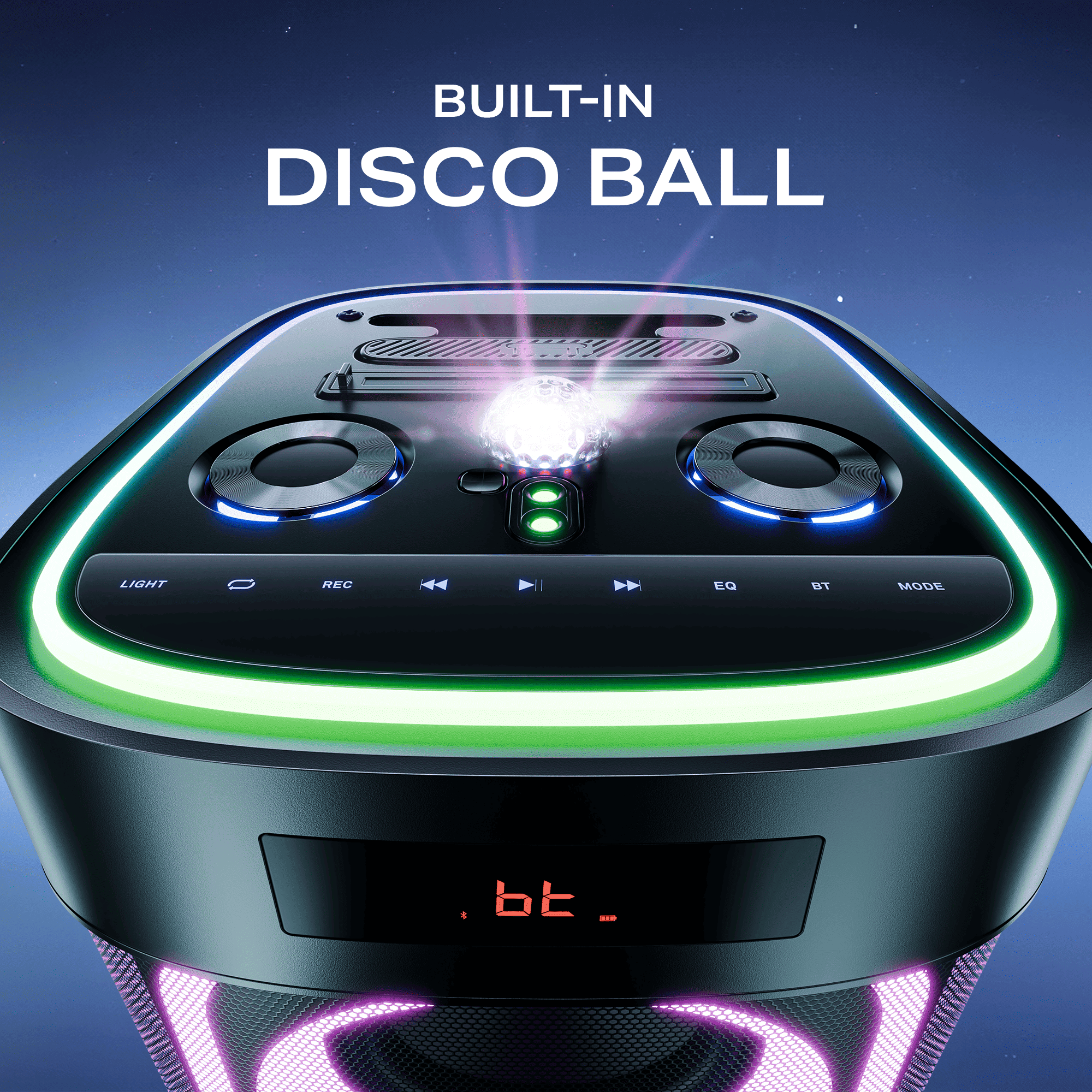 boAt PartyPal 700 | Bluetooth Speaker with 300W Sound, RGB Lights, 6 Hours Playback, Karaoke & TWS