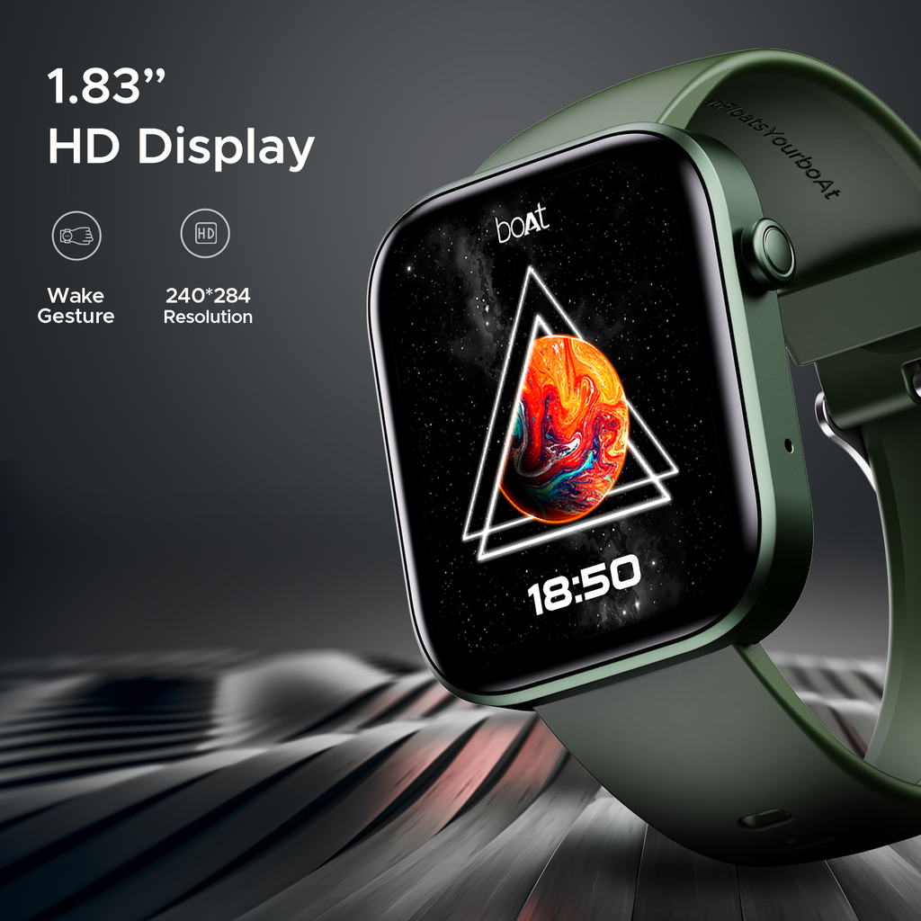 boAt Storm Call 2 | Smartwatch with Bluetooth Calling, 1.83" (4.64cm) HD Display, 700 + Active modes, 1000+ Watch Faces, Crest OS+