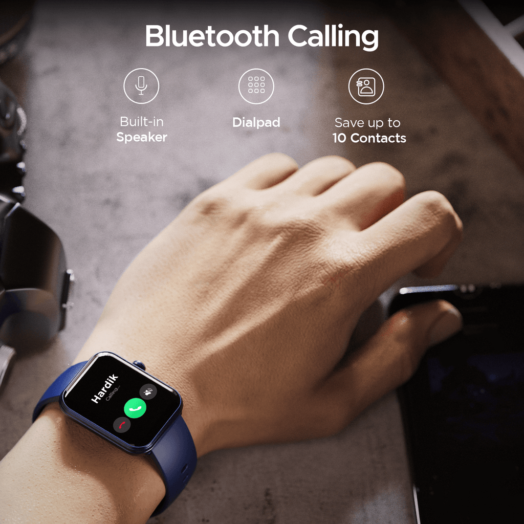 boAt Xtend Plus | Smartwatch with 700 Nits, 1.78" (4.52cm) AMOLED Display , BT Calling, 100+ Sports Modes, IP68 water Resistance