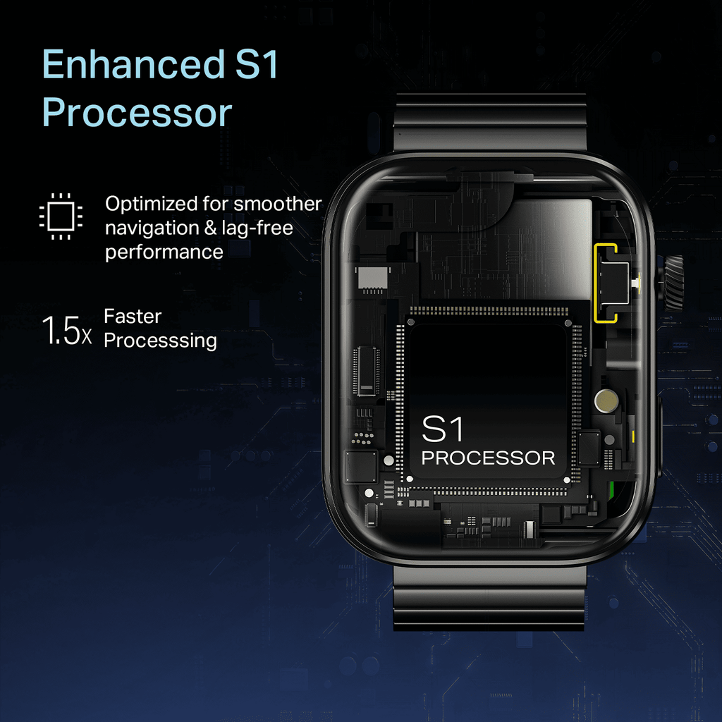 boAt Chrome Endeavour | Smartwatch with 1.96" AMOLED Display, AI Coach, Auto Activity Detection & Turn-by-Turn Navigation