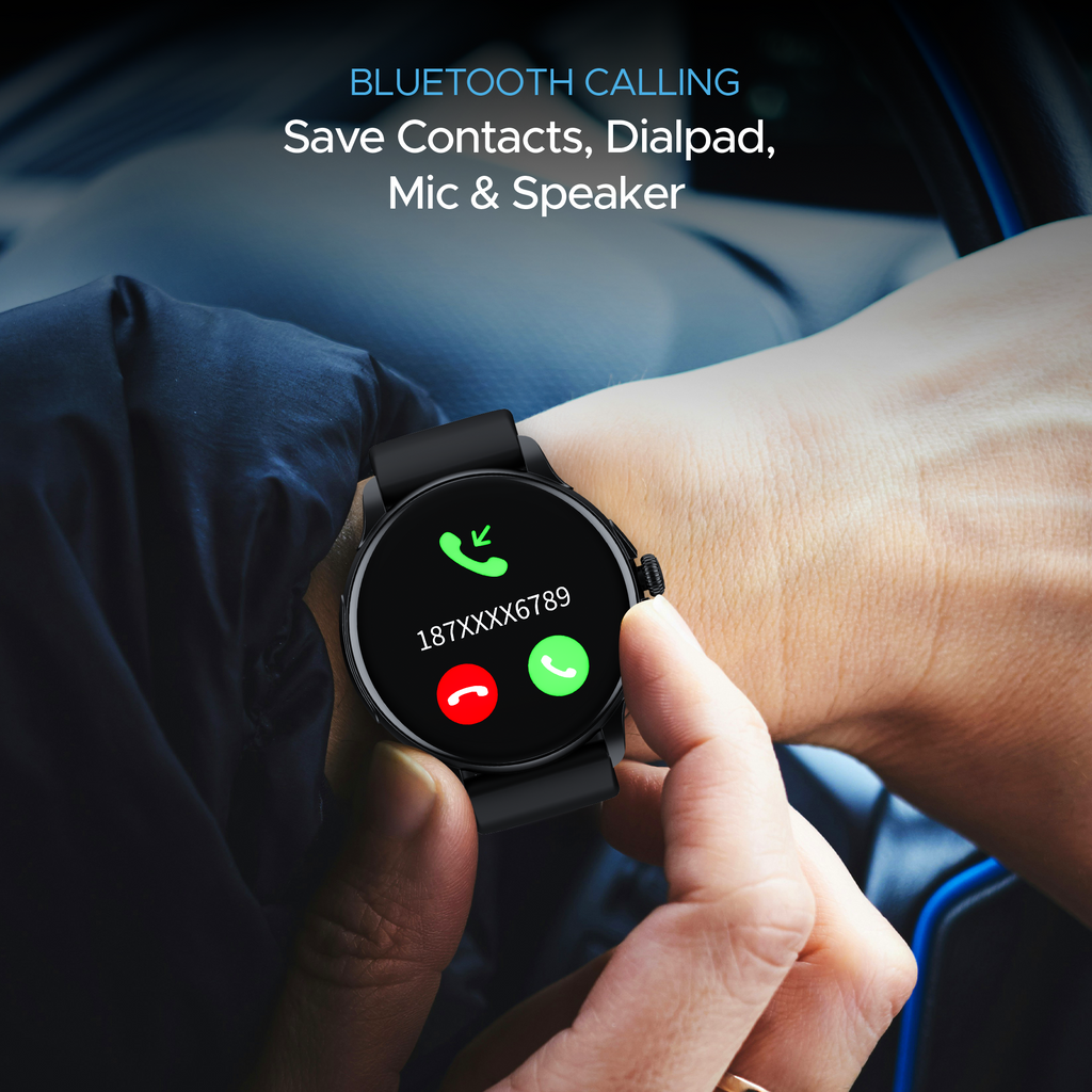 boAt Lunar Oasis | Smartwatch with 1.43" AMOLED Display, Turn-By-Turn Navigation, Dynamic User Interface, QR Tray
