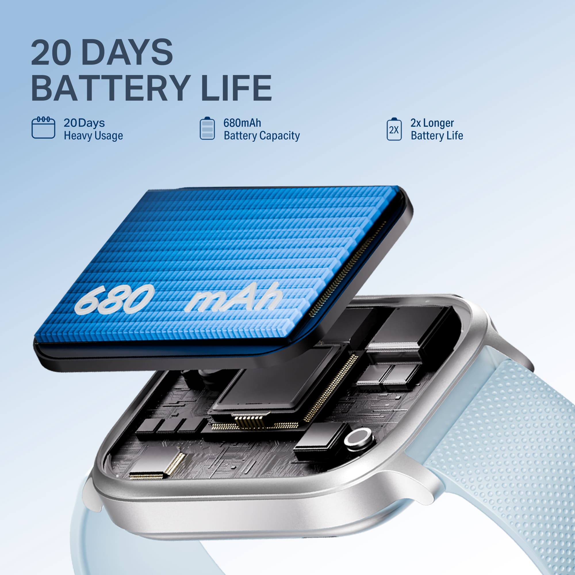 boAt Storm Infinity Max | Smartwatch with 2.01" HD Display, 20-Day Battery Life, BT Calling, IP68, and Functional Crown