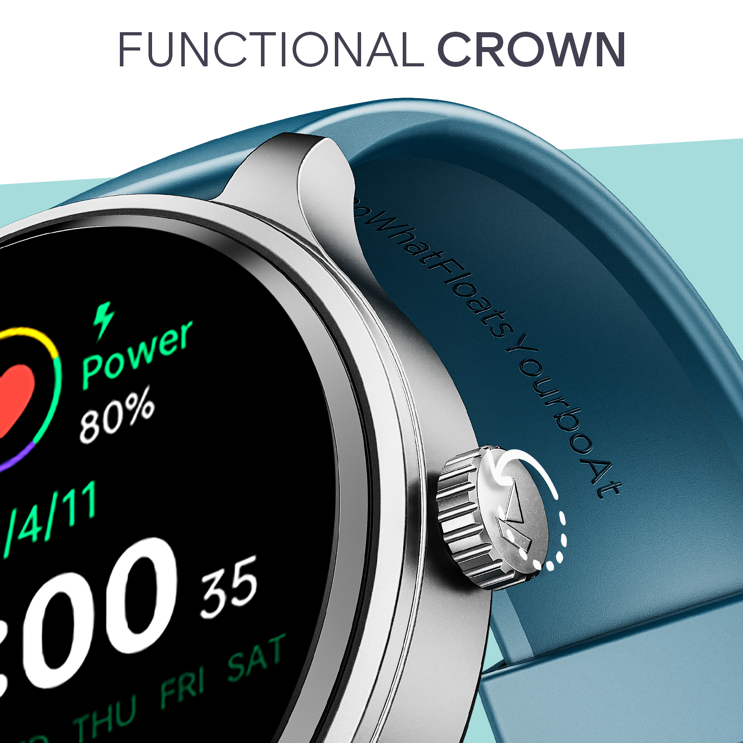 boAt Lunar Discovery Neo | Smartwatch with 1.39" HD Display, 2.5D Animated Watch Faces & Advanced BT Calling