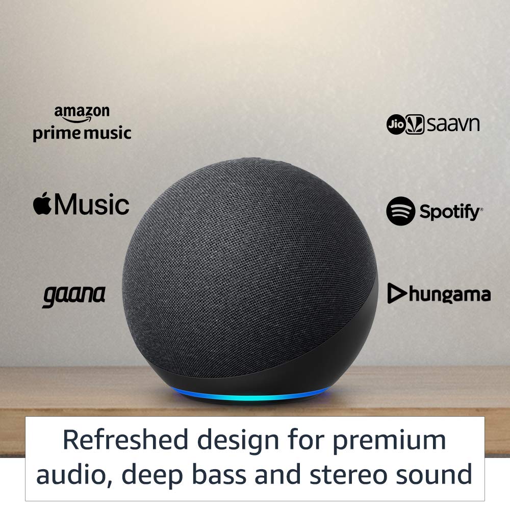 Amazon Echo (4th Gen) | Premium sound powered by Dolby and Alexa
