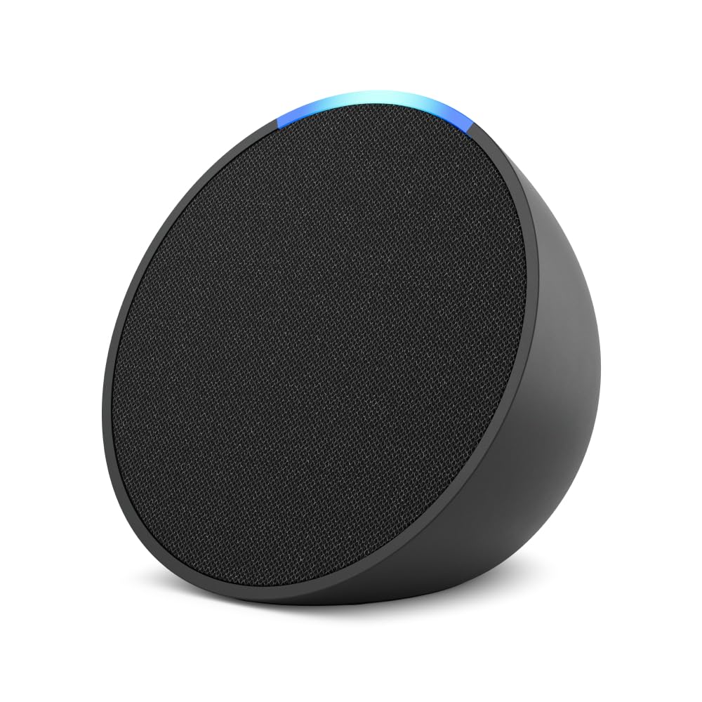 Amazon Echo Pop | Smart speaker with Alexa and Bluetooth| Full sound, balanced bass, crisp vocals