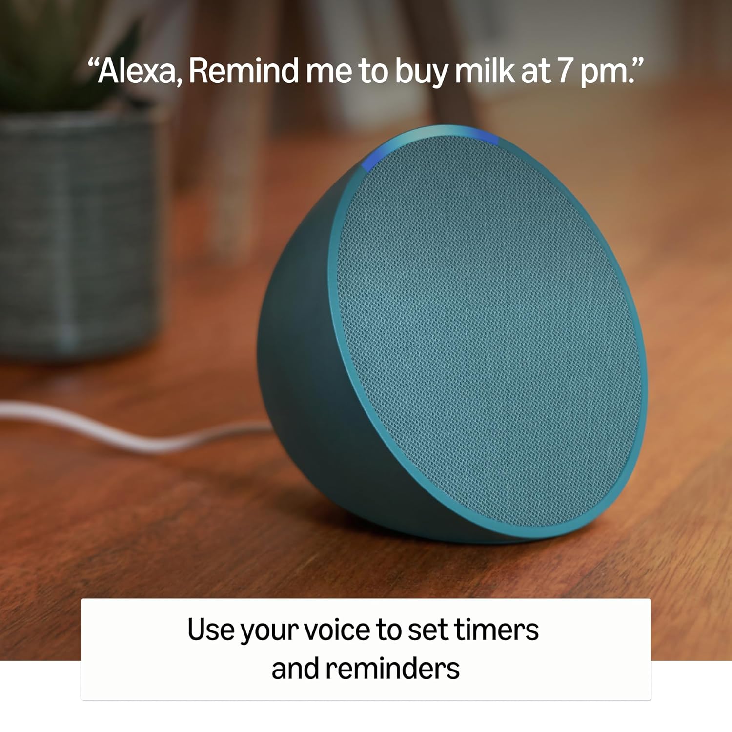 Amazon Echo Pop | Smart speaker with Alexa and Bluetooth| Full sound, balanced bass, crisp vocals