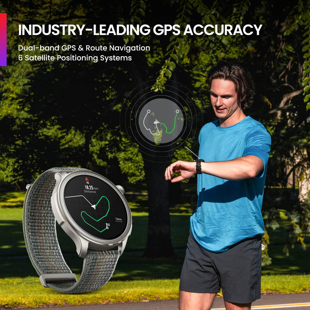 Amazfit Balance 46mm AMOLED Smart Watch, Body Composition, 14 Days Battery, Dual-Band GPS, BT Calling, VO2 Max, Aluminium Alloy Frame, Temperature Sensor, Train Smarter with AI Zepp Coach(Sunset Grey)