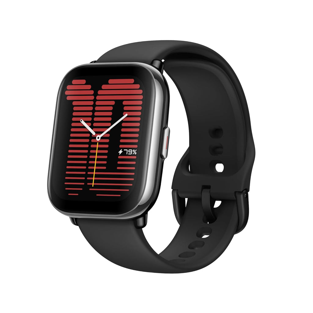 Amazfit Active Smart Watch with AI Fitness Exercise Coach, GPS, Bluetooth Calling & Music, 14 Day Battery, 1.75" AMOLED Display & Alexa-Enabled, Fitness Watch for Android & iPhone (Midnight Black)