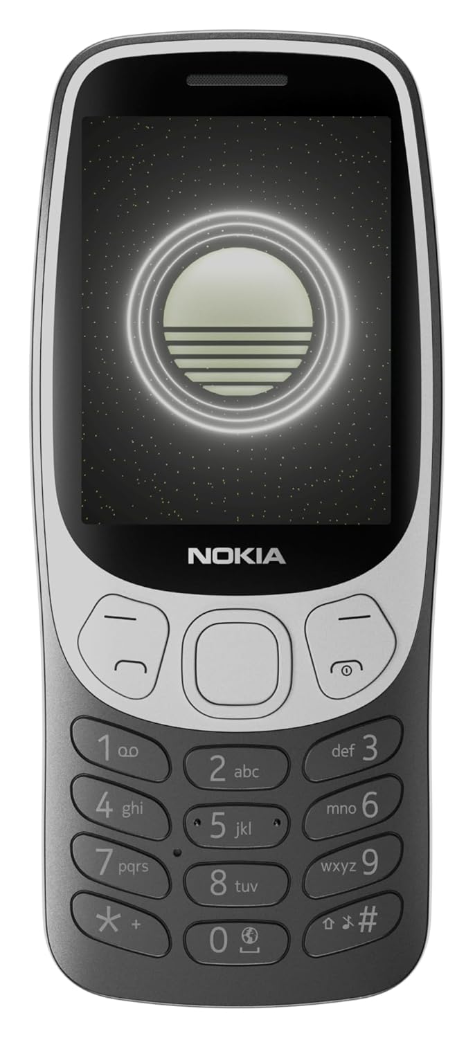 Nokia 3210 4G | All-New Classic Keypad Phone with Dual SIM, YouTube, Scan & Pay UPI, Rear Camera, Wireless FM Radio, MP3 Player, Bluetooth & USB Type C