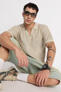 Men Modern Loose Fit with Ribbed Finish T-Shirt