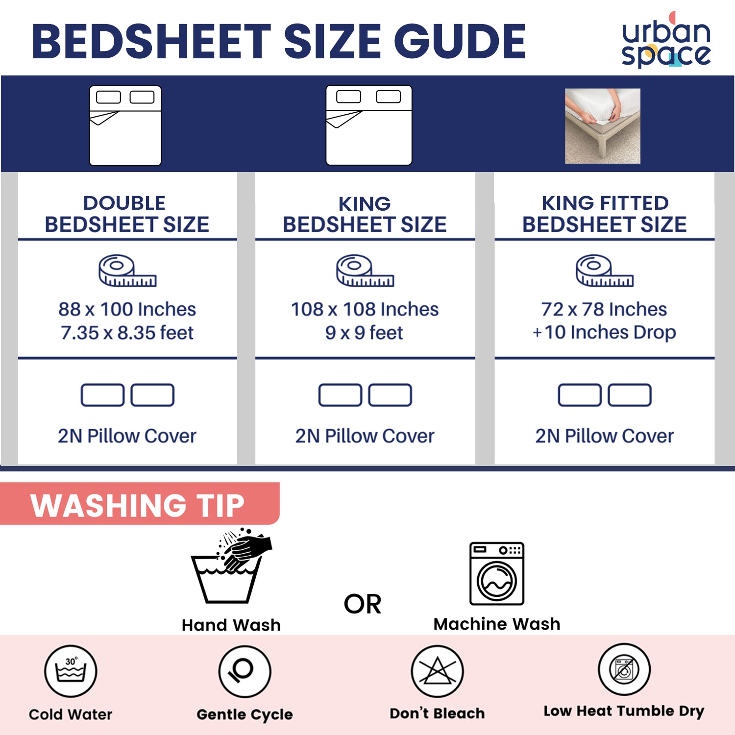 Regal Collection - Breathable 200 TC 100% Pure Cotton Bedsheet with Pillow Cover, Pinewood Grey Green
