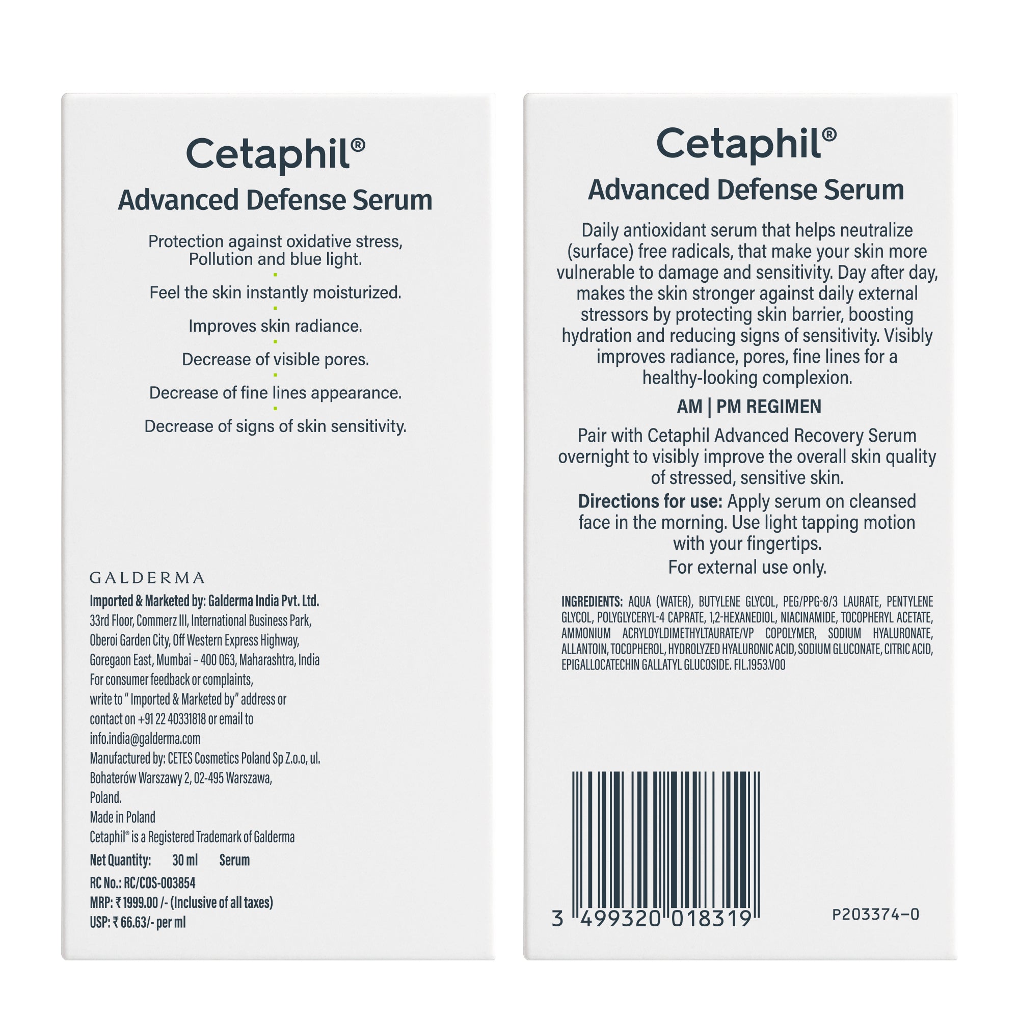 Cetaphil Advanced Defense Serum 30ml