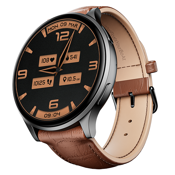 boAt Lunar Orb | Smartwatch with 1.45" (3.68cm) Amoled Display, BT Calling,  Crest+ OS, Watch Face Studio