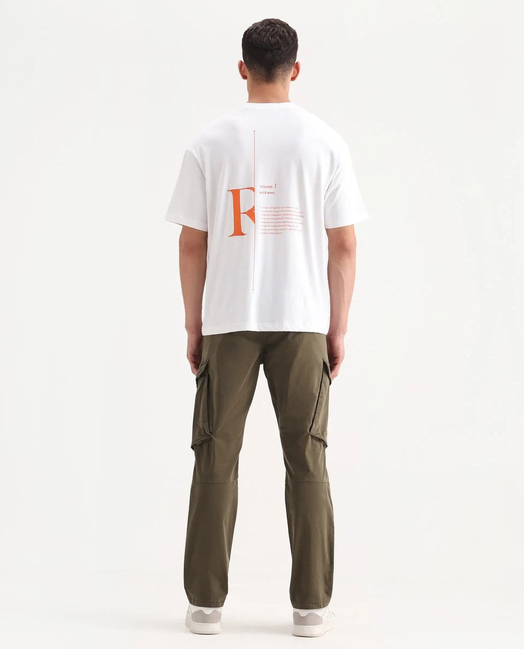 Rare Rabbit Men's Ceder-1 Olive Cotton Blend Plain Regular Fit Trouser