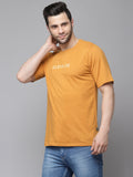 Men Printed Oversized Half Sleeves Round Neck Cotton T-Shirt