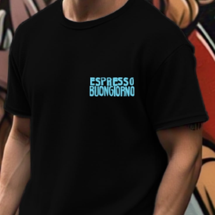 Men Black Typography Oversized T-Shirt