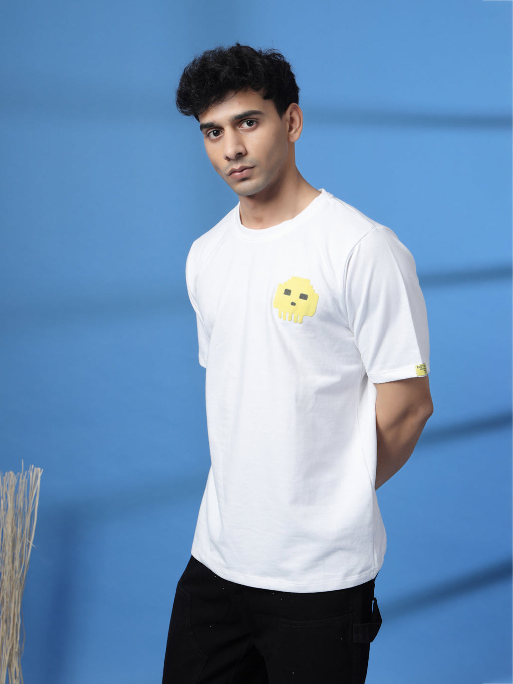 Men Game Over White Oversized Graphic Tshirt
