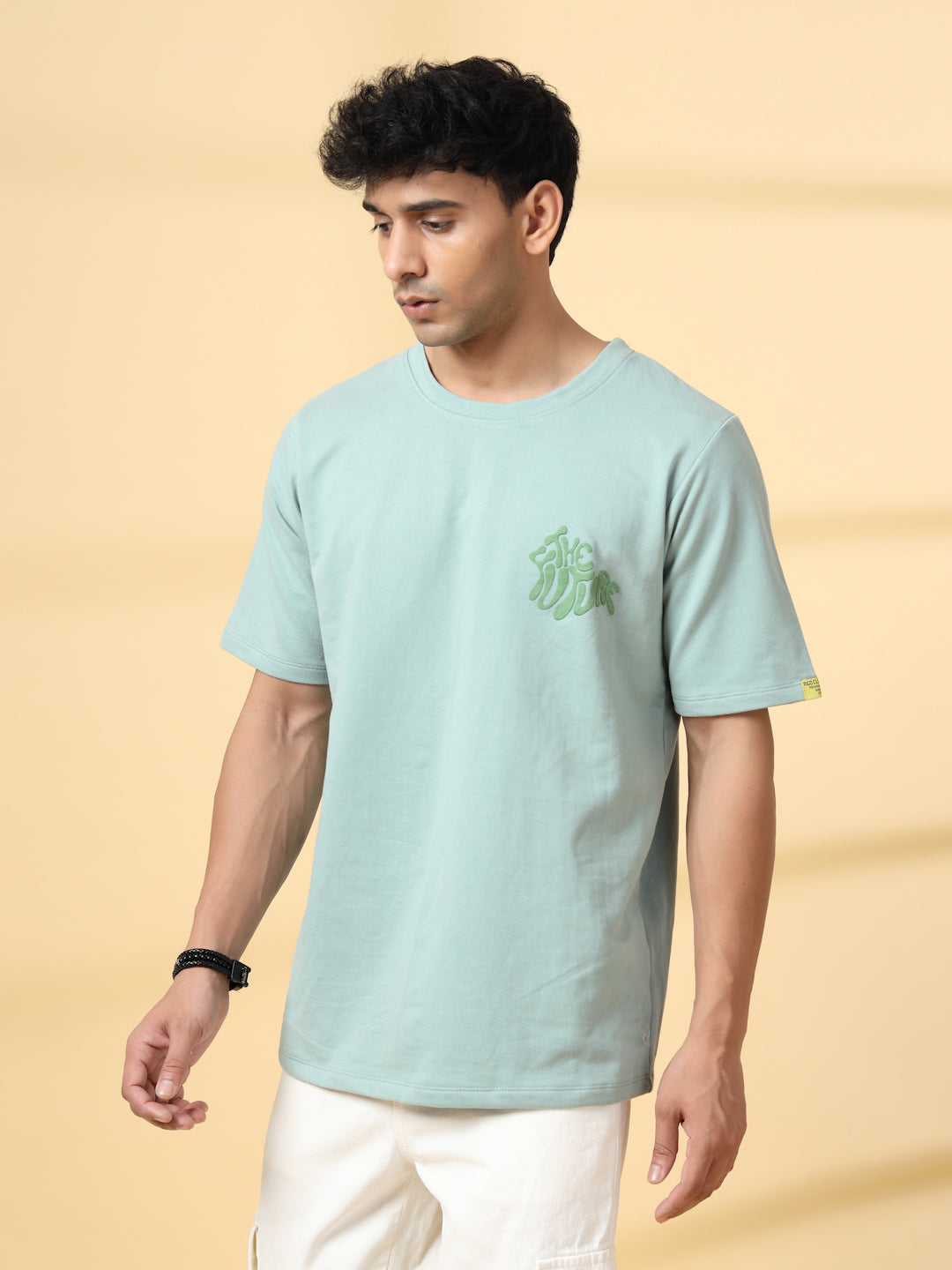 Men Jade Typography Oversized Tshirt