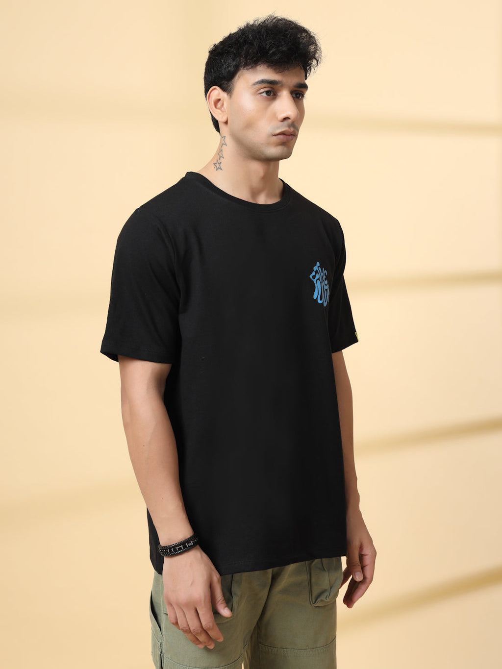 Men Jade Typography Oversized T-Shirt