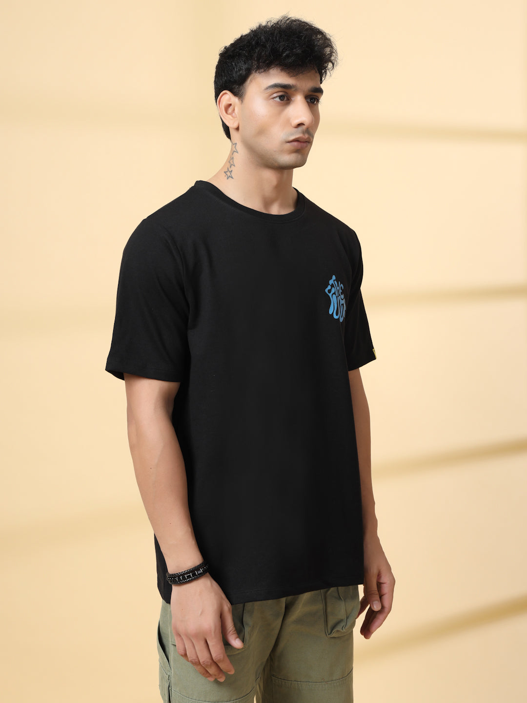 Men Jade Typography Oversized T-Shirt