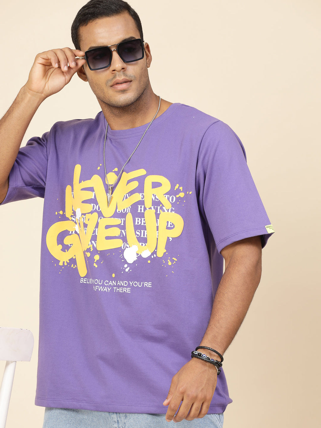 Men Printed Oversized T-Shirt