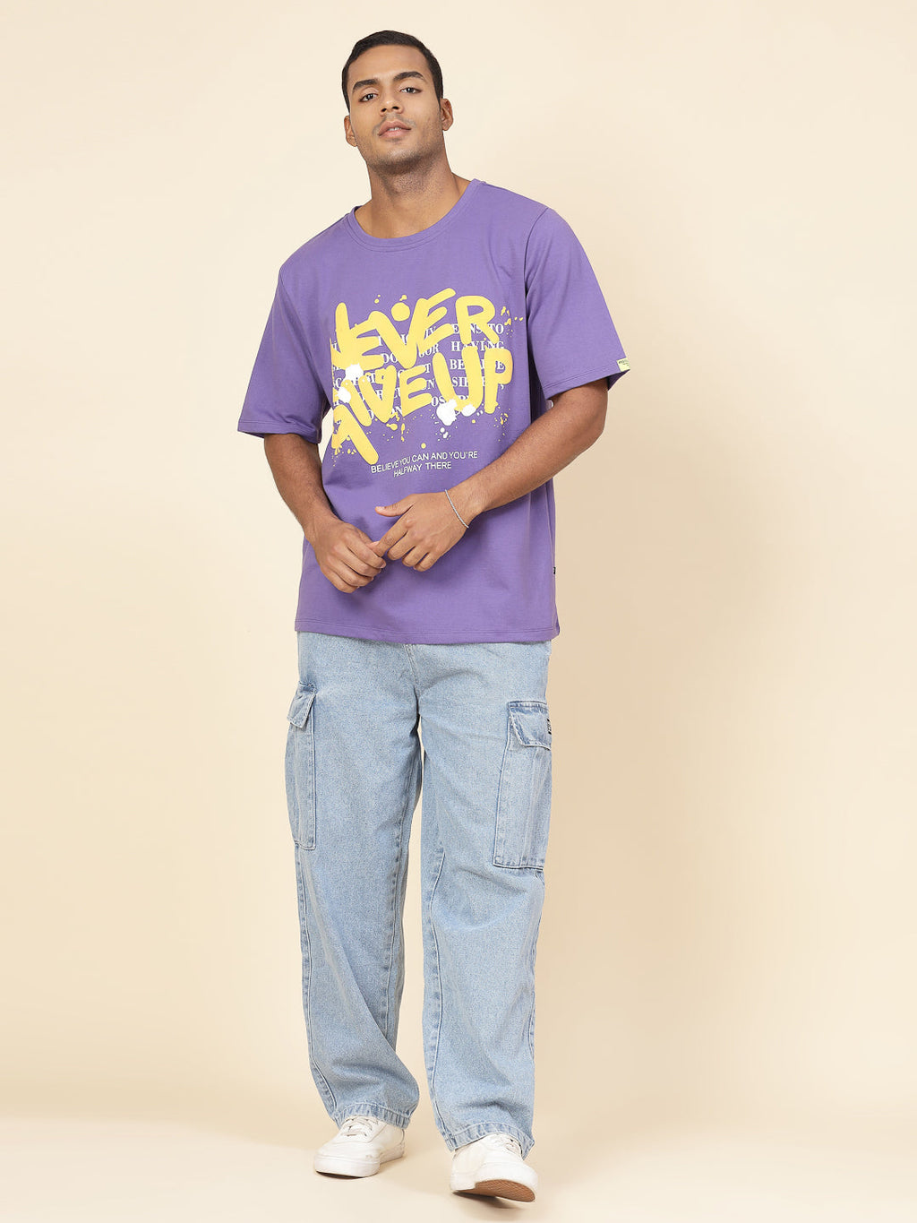 Men Printed Oversized T-Shirt