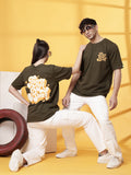 Men Back Puff Print T-Shirt