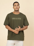 Men Oversized War's End Anime Print TShirt