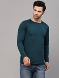 Men Poly Corduroy Round Neck T-Shirt