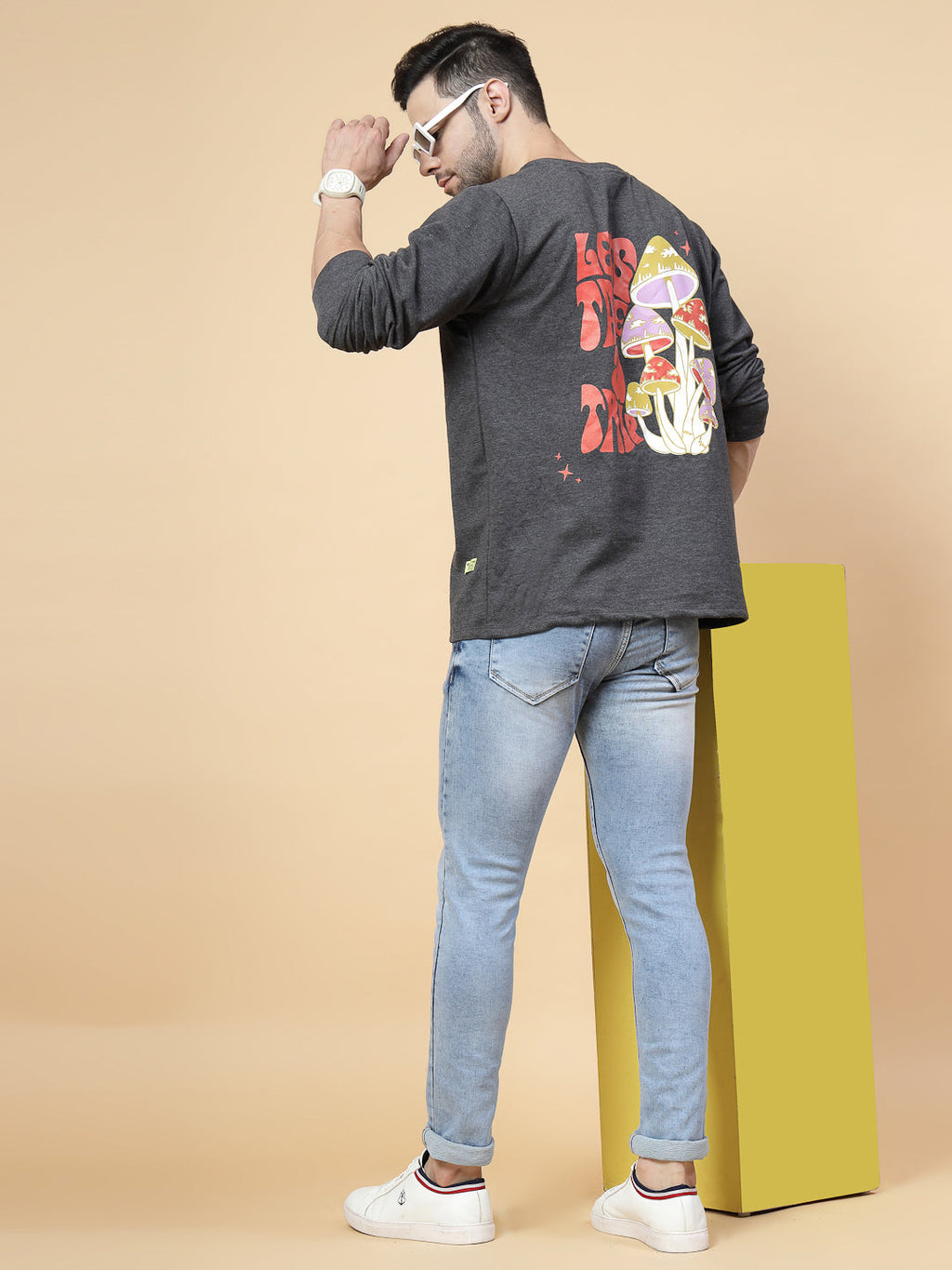 Men Magic Mushroom Oversized Tee
