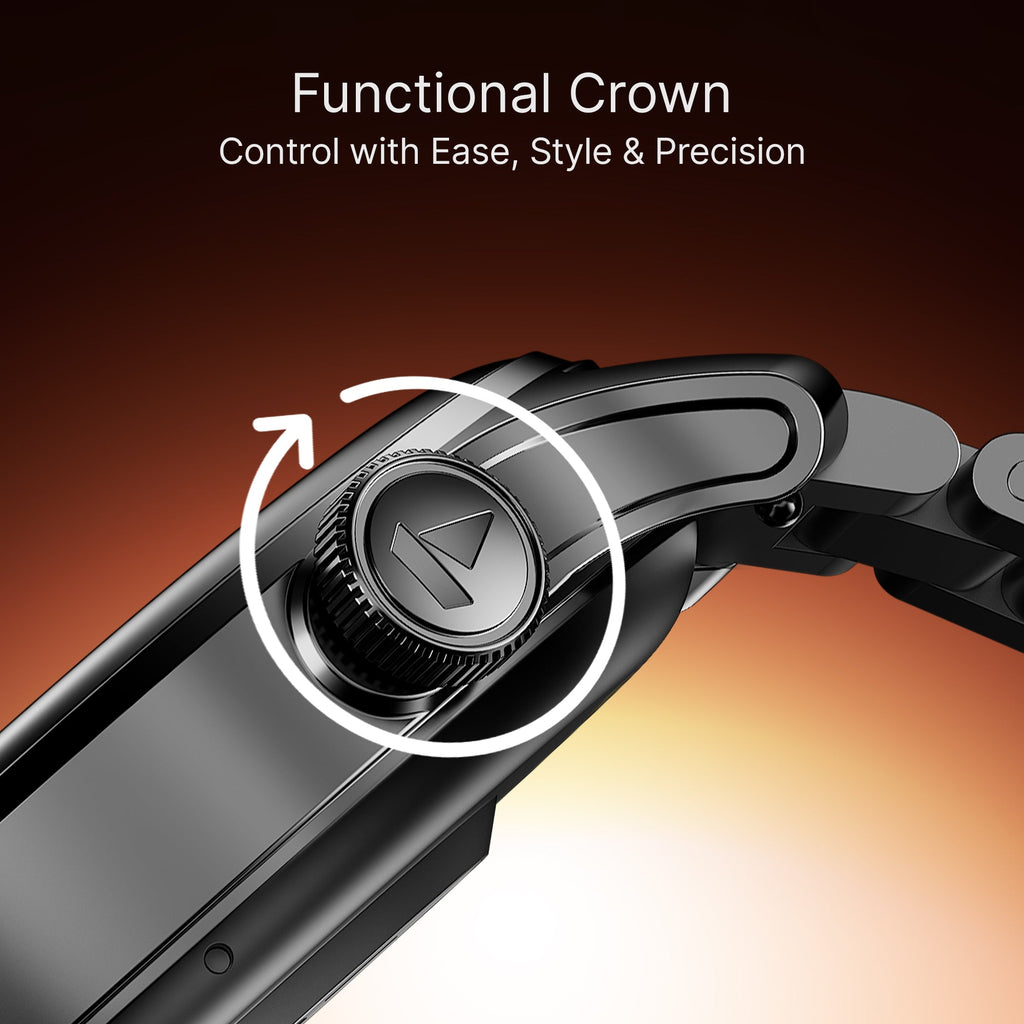 boAt Ultima Prime | Smartwatch with 1.43" AMOLED Display, Cloud Watch Faces, Emergency SOS, BT Calling, Functional Crown