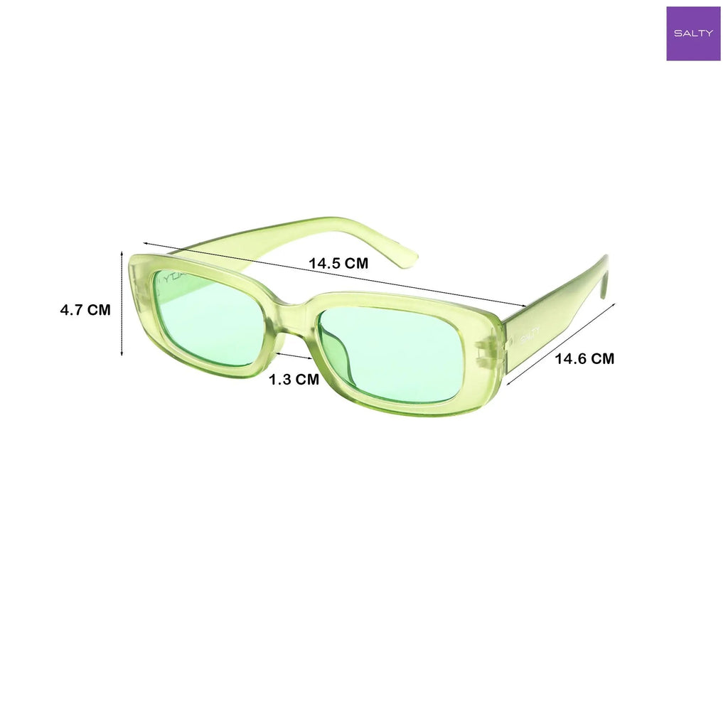 Cyberleaf Transparent Green Statement Shades